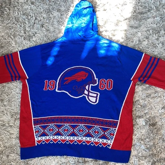 Exclusive Buffalo Bills Sweater Hoodie - Picture 4 of 7